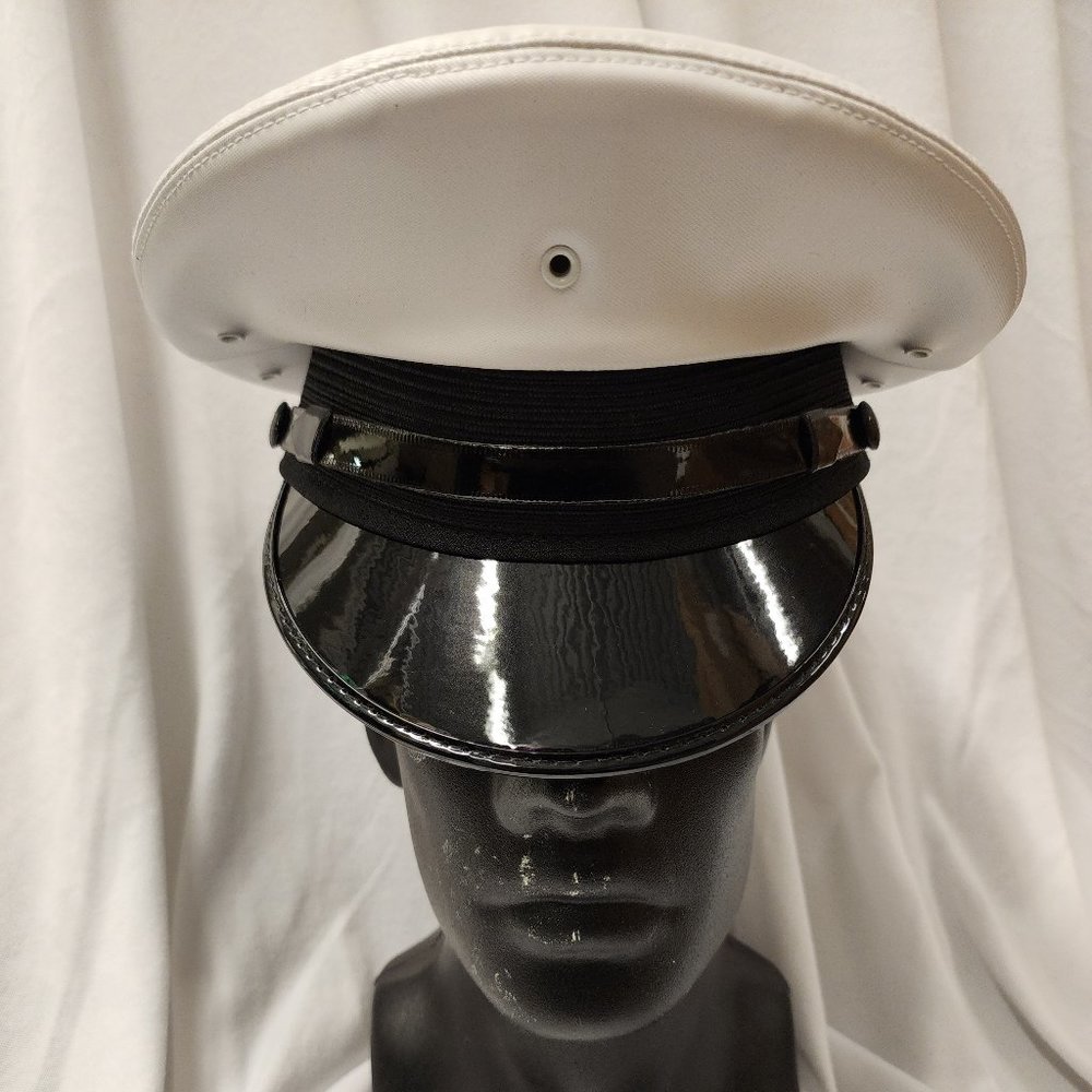 Maritime Hat / Cadet Hat / Vinyl / Round / Deluxe / White / Black